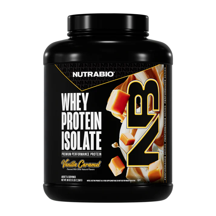 NutraBio-Whey Isolate-Vanilla Caramel-5lb