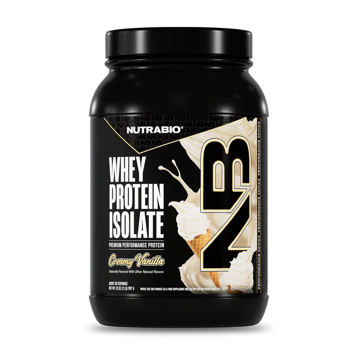 NutraBio-Whey Isolate-Creamy Vanilla-2lb
